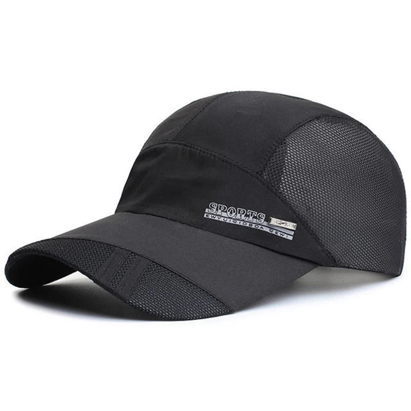 Quick Dry Men Baseball Cap for Sports Cool Mesh Summer Women Sun Hat Fishing Running Family Parent Teenager Cap
