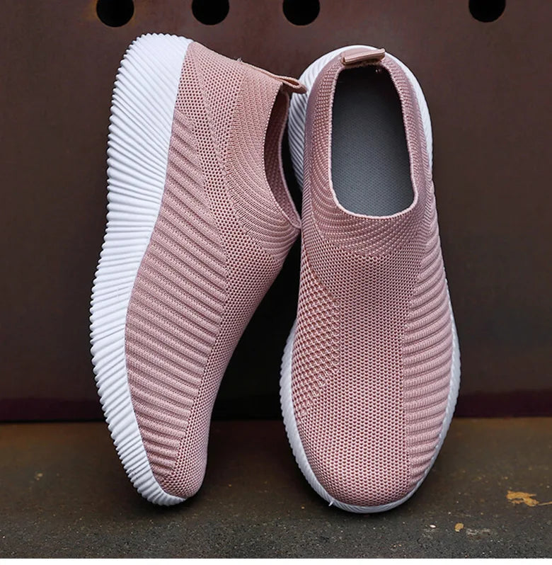 Breathable Flats Elastic Flat Shoes For Women Sneakers
