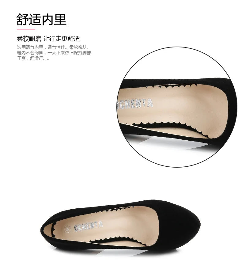 Comemore Sexy Platform High Heels Women's Leisure Heel Shoes 14cm Luxury Pumps Stilettos Shoes Footwear Woman 2025 Large Size 46