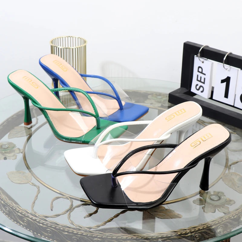 women stiletto flip flops