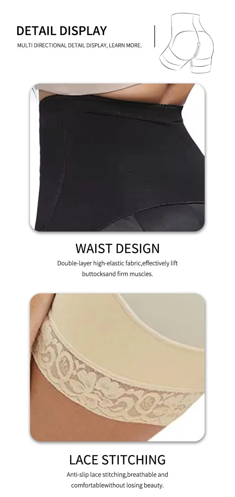 AfruliA Purple Fajas Colombianas Girdle BBL Shorts Corset Slim Waist Trainer High Compression Body Shaper Control Panties Lifter