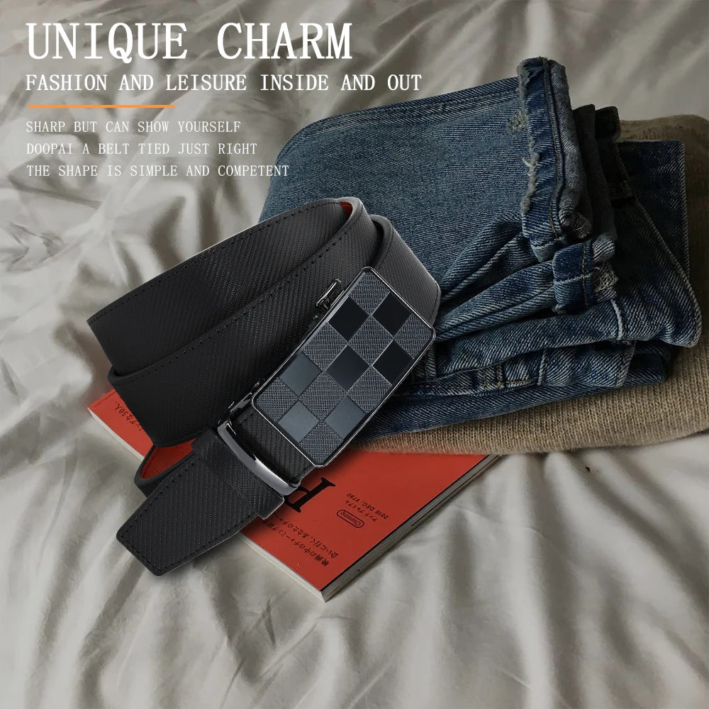 Mens Belts Metal Automatic Buckle Famous Brand Belt Men Quality Genuine Luxury Leather Belt for Men Famous 115 125 150 135cm