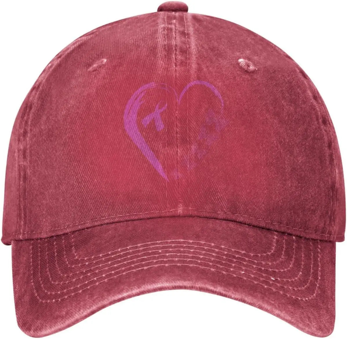 I'm A Survivor Heart Pink Ribbon Breast Cancer Awareness Unisex Baseball Cap