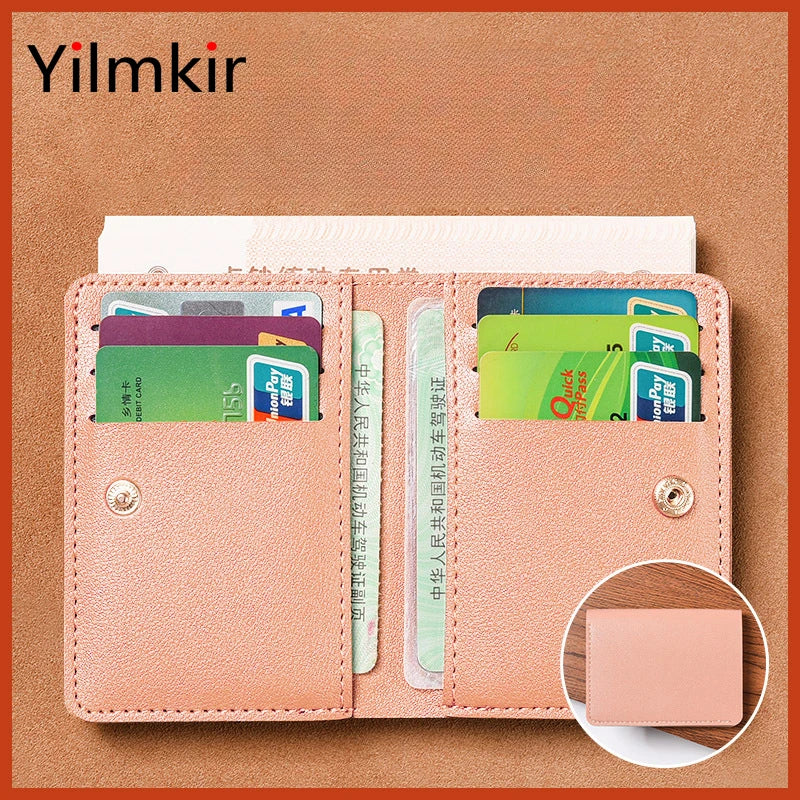 Simplicity Mini Folding Women's for Wallet PU Men Driver's License Credit Card Holder Storage Zero Monederos Purse