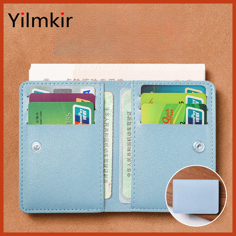 Simplicity Mini Folding Women's for Wallet PU Men Driver's License Credit Card Holder Storage Zero Monederos Purse
