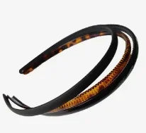 2024 Plastic Leopard Fashion Men Women Unisex Black Hair Head Hoop Band Sport Headband Hairband Hair Accessories