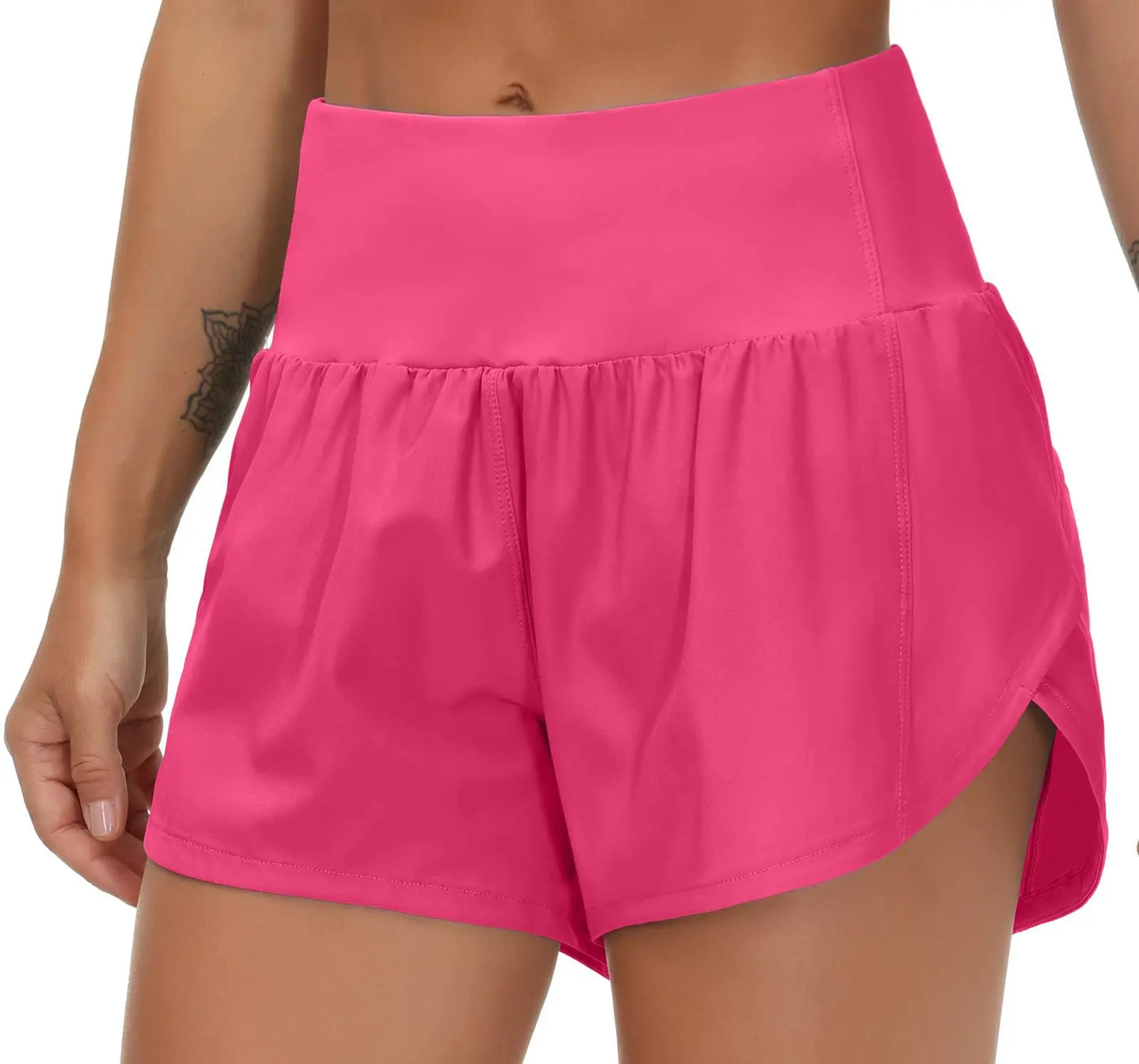 Gym Yoga Wear Sport High Waist Short Pocket Run Women Sportswear Fitness Outfi Push Up Quick Drying Summer Cycling Clothing Pink