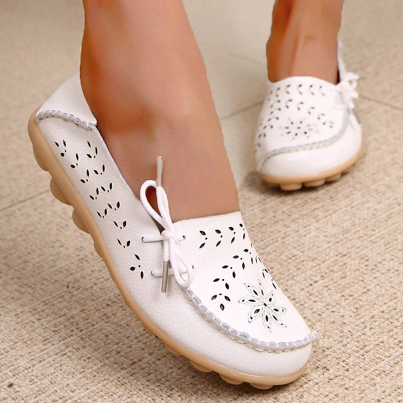 2025 Women Flat Shoes Fashion Women Casual Shoes Breathable Women's Loafers Shallow Comfort Mom Shoes Ladies Zapatillas Mujer