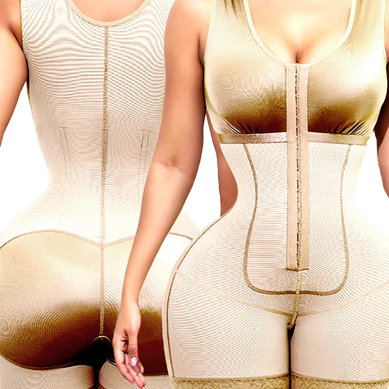 AfruliA Full Body Shaper High Compression Girdles Fajas Colombian Corrective Underwear Bodysuits Tummy Control Panties Shapewear