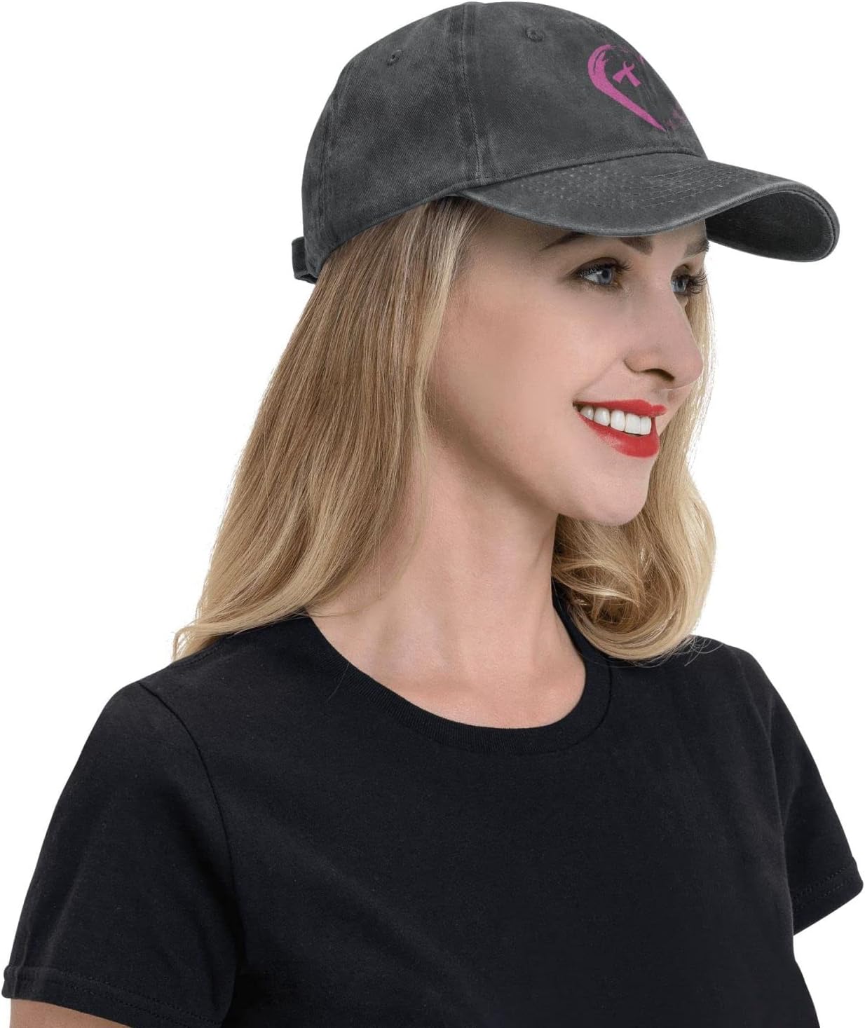 I'm A Survivor Heart Pink Ribbon Breast Cancer Awareness Unisex Baseball Cap