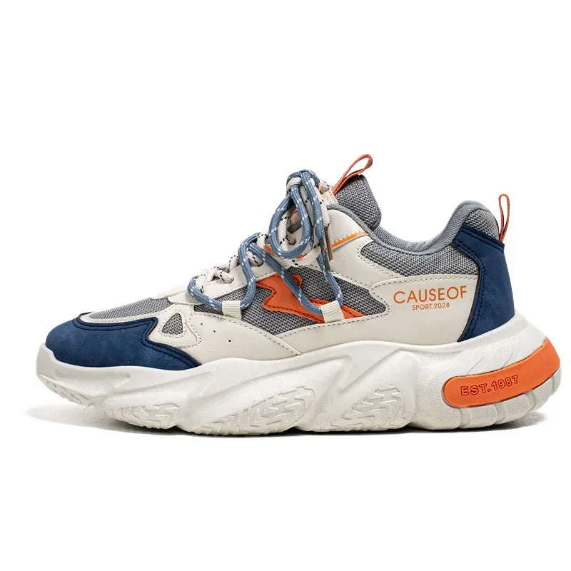 2024 Autumn Men Shoes Fashion Chunky Sneakers Height Increasing Casual Shoes Male Trainers Sports Shoes Zapatos Hombre