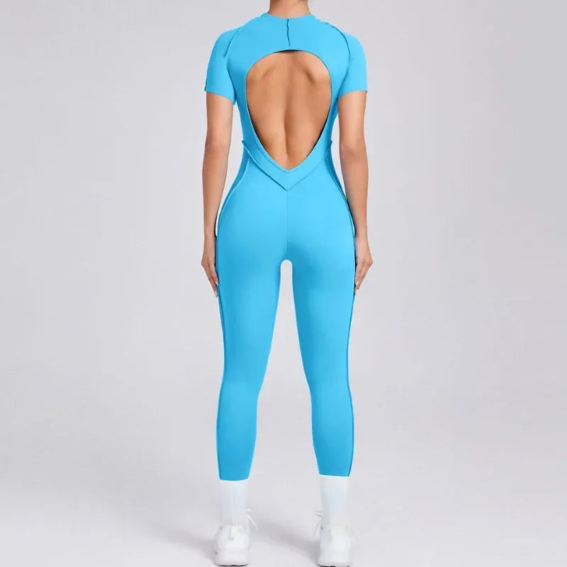 Yoga Suit Fitness Suit Athletic Wear Yoga Set One-Piece Sexy Women Gym Jumpsuit Sportswear Sportswear Women's Clothing Gym Kit