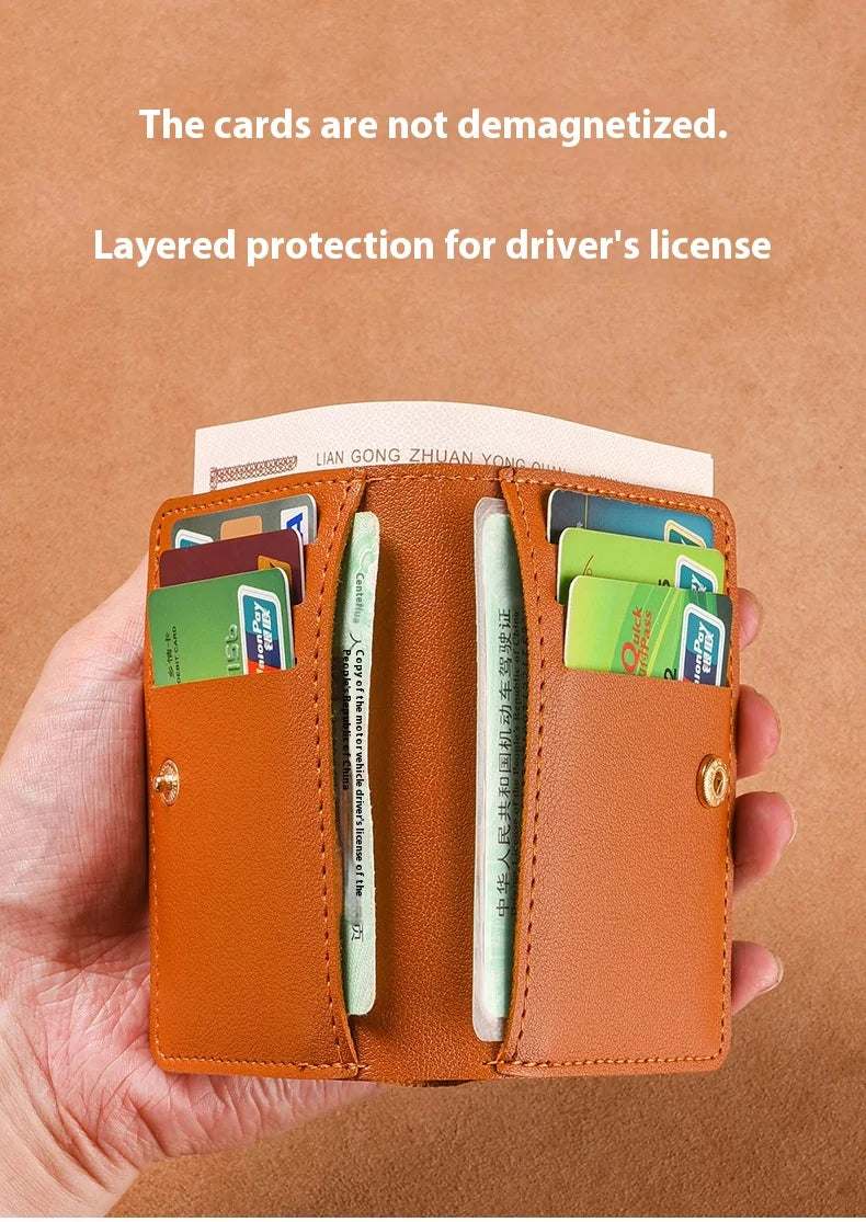Simplicity Mini Folding Women's for Wallet PU Men Driver's License Credit Card Holder Storage Zero Monederos Purse