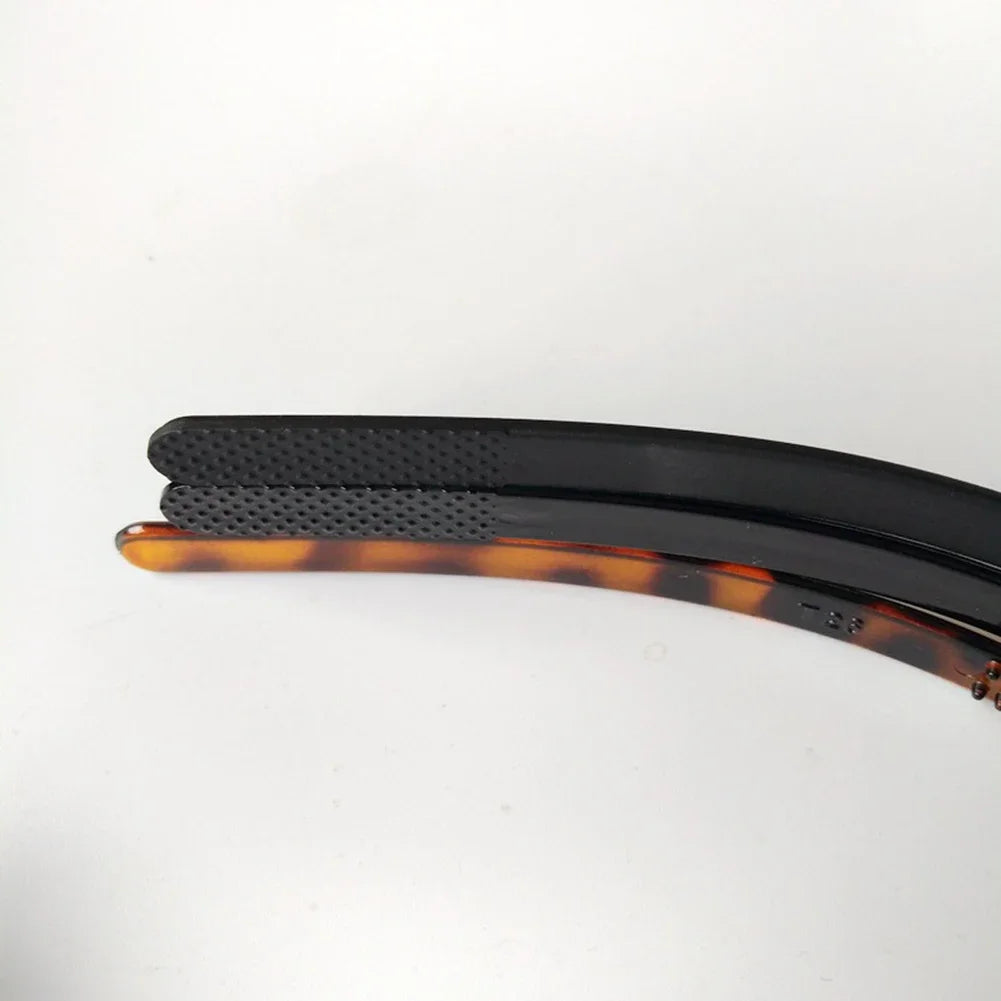 2024 Plastic Leopard Fashion Men Women Unisex Black Hair Head Hoop Band Sport Headband Hairband Hair Accessories