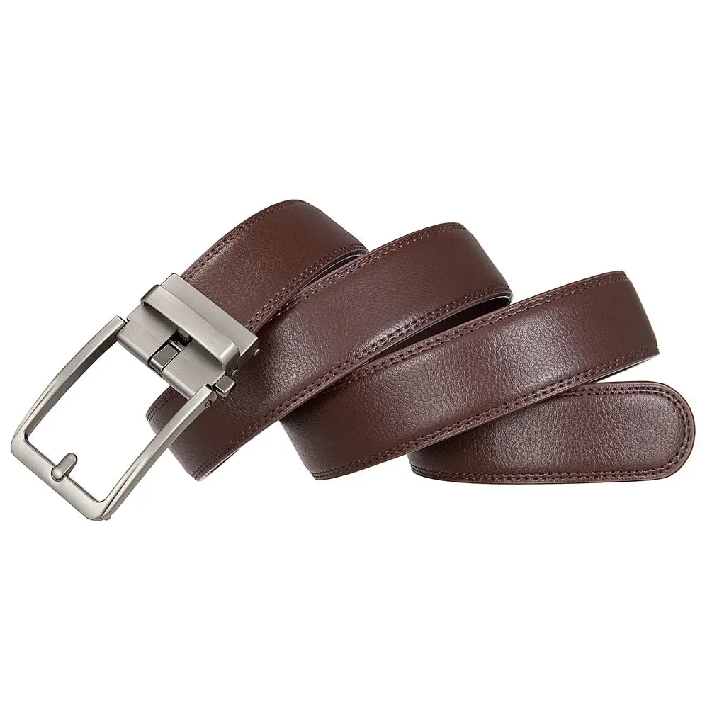 Genuine Leather Belts for Men Luxury Brand Designer Fashion Automatic Buckle Men's Jeans High Quality Waist Male Strap
