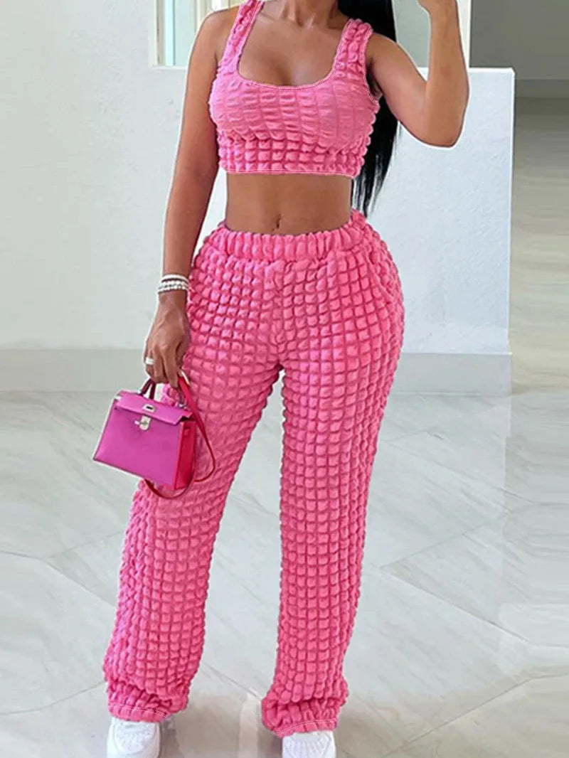2 Piece Women Sets 2025 New Arrival Plus Size Summer Matching Sets Print Two Pieces Sets Top Pants Suits Outfits Clothing