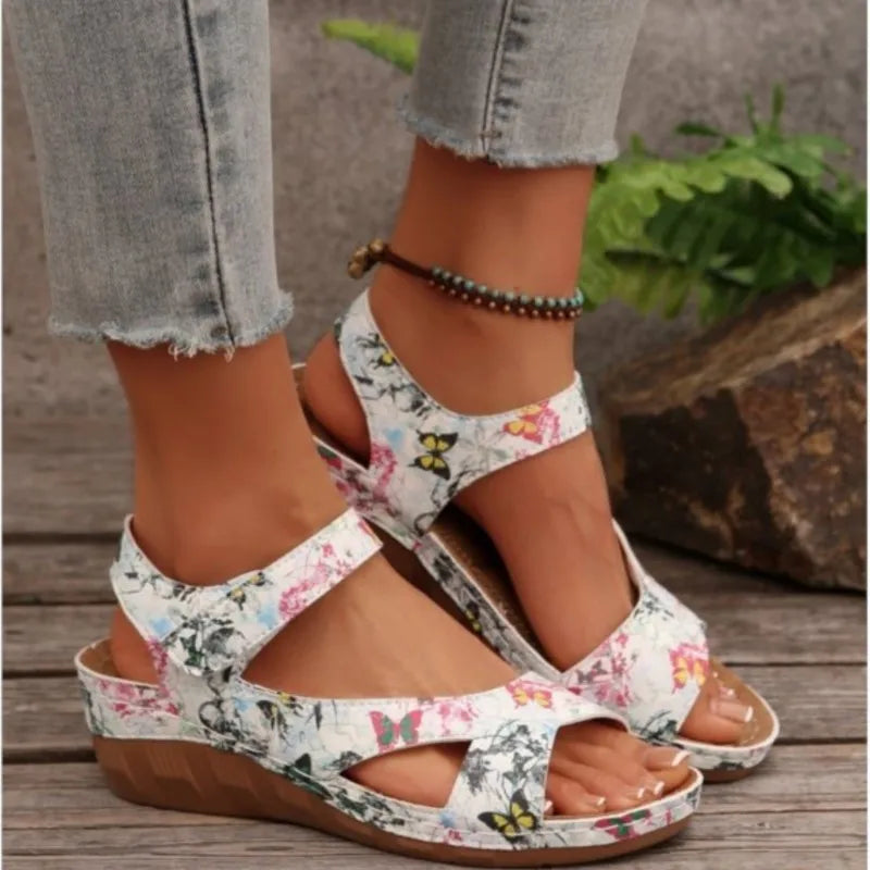Summer Women Shoes Sandals Elegant Walking Shoes Beach Ladies Shoes Wedge Women's Sandals Non-Slip Footwear Sandal Women Female