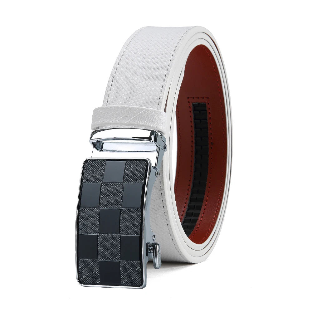 Mens Belts Metal Automatic Buckle Famous Brand Belt Men Quality Genuine Luxury Leather Belt for Men Famous 115 125 150 135cm