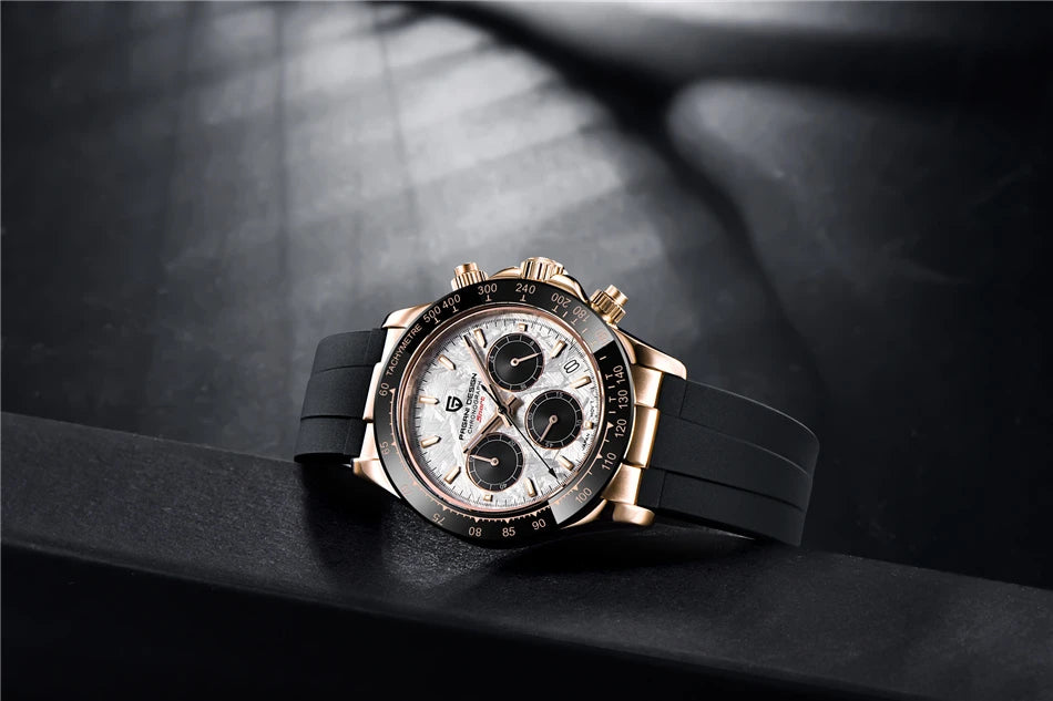 PAGANI DESIGN 40MM V2 Men Quartz Watches Sapphire Retro Chronograph Stainless Steel Waterproof Watch Men Relogio Masculino