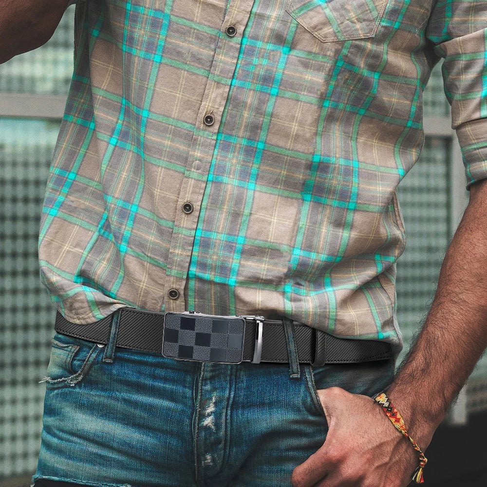 Mens Belts Metal Automatic Buckle Famous Brand Belt Men Quality Genuine Luxury Leather Belt for Men Famous 115 125 150 135cm