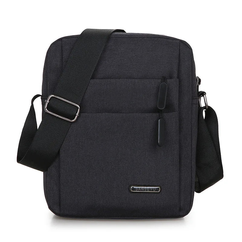 Oxford Men Crossbody Phone Bags, Multi-Layer Zipper Messenger Shoulder Bag Handbag & Purse for Business Travel Men's Bags Bolsas