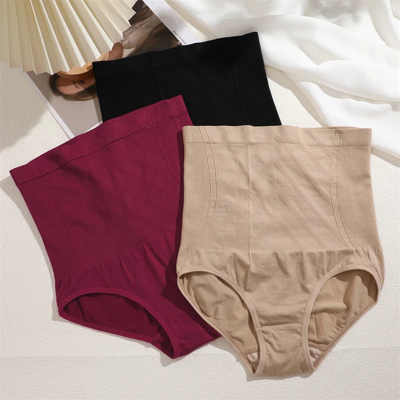 Seamless High Waist Shaping Panties For Women Slimming Tummy Control Waist Trainer Body Shaper Shapewear Butt Lifter Lingerie