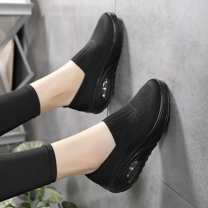 Women Walking Shoes Air Cushion Non Slip Orthopedic Shoes