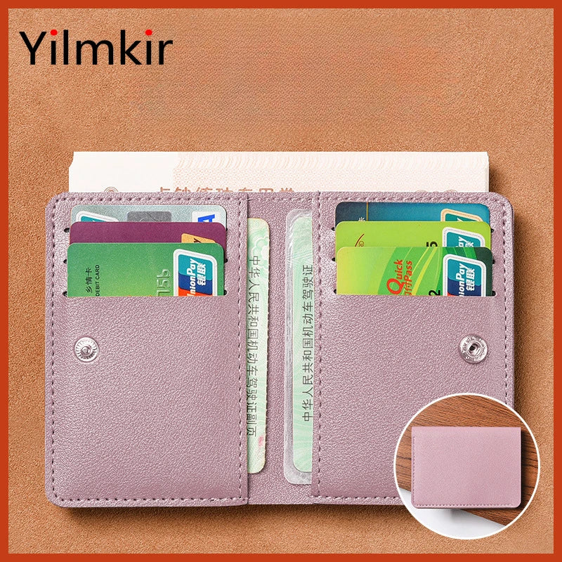 Simplicity Mini Folding Women's for Wallet PU Men Driver's License Credit Card Holder Storage Zero Monederos Purse