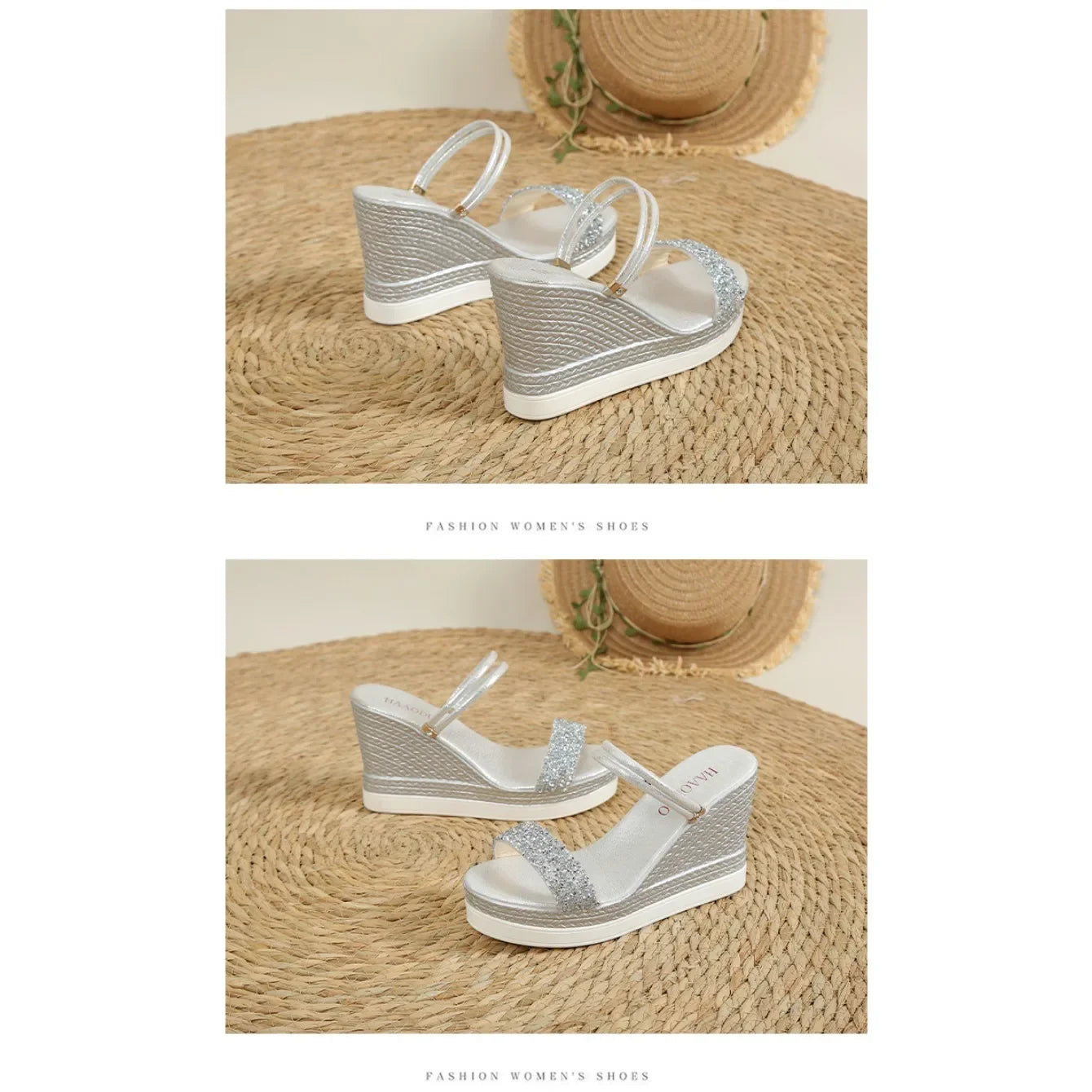 Summer Shoes for Women Wedges Sandals Women High Heels Sandals Slides Women Designers Shoes Platform Sandals Outdoor Slippers