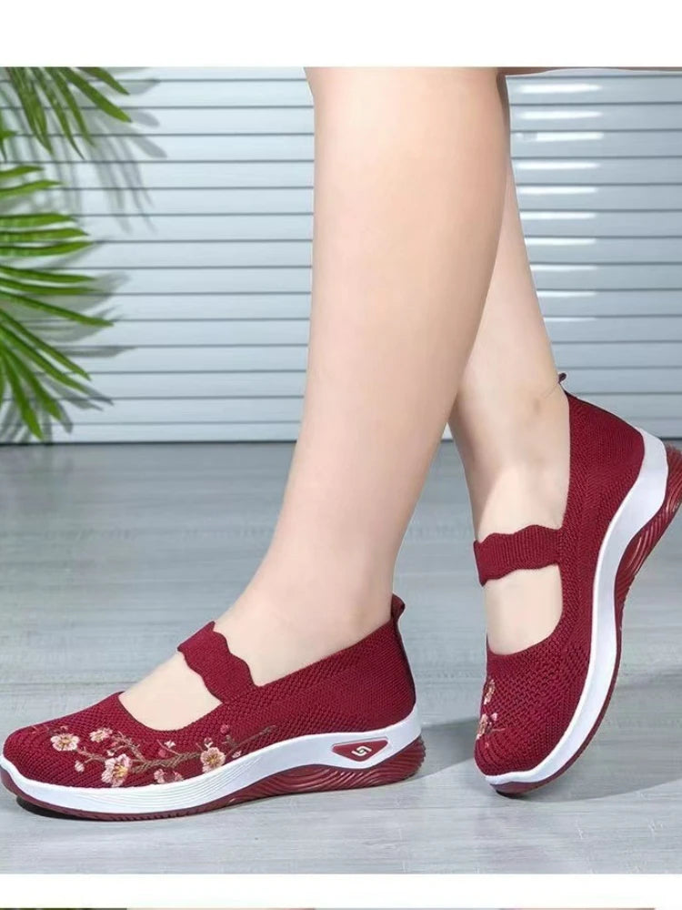 Women's Breathable Sneakers Summer Comfortable Casual Trainers