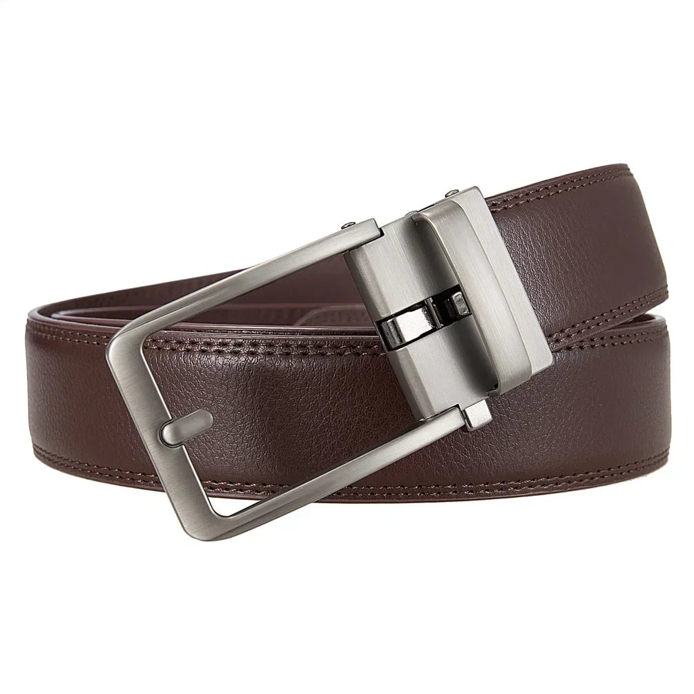 Genuine Leather Belts for Men Luxury Brand Designer Fashion Automatic Buckle Men's Jeans High Quality Waist Male Strap