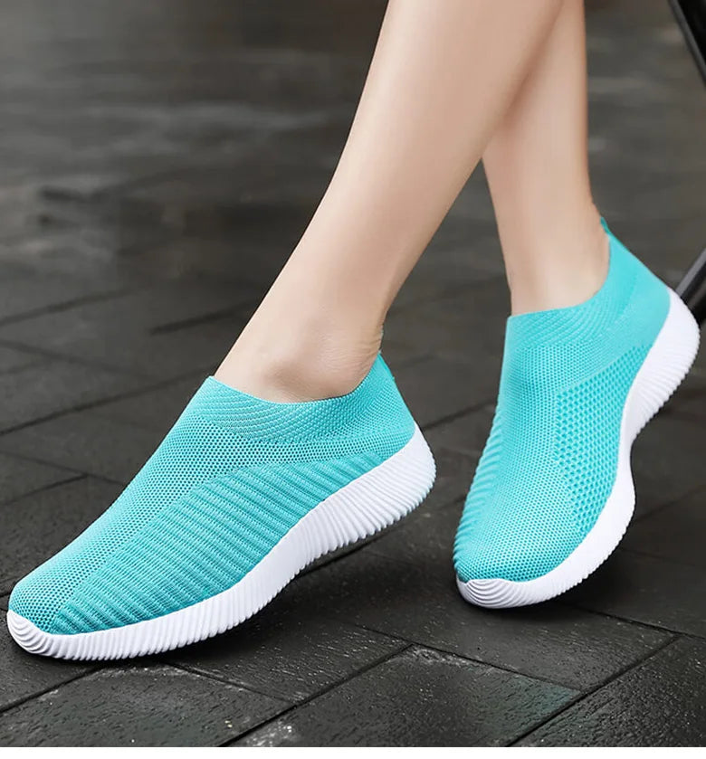 Breathable Flats Elastic Flat Shoes For Women Sneakers