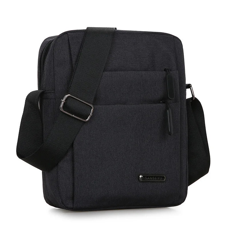 Oxford Men Crossbody Phone Bags, Multi-Layer Zipper Messenger Shoulder Bag Handbag & Purse for Business Travel Men's Bags Bolsas