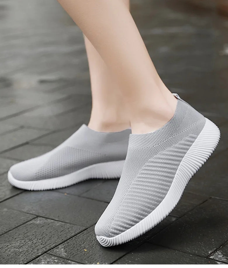 Breathable Flats Elastic Flat Shoes For Women Sneakers