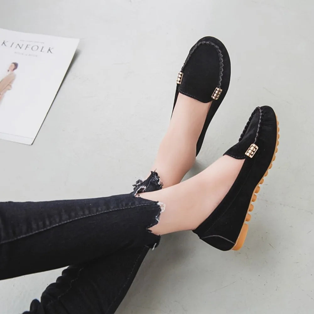 new Women Shoes 2024 Spring Autumn Zapatos Mujer Women Casual Flat Shoes Slips Round Toe Denim Flat Loafer Plus Size Jeans Shoes