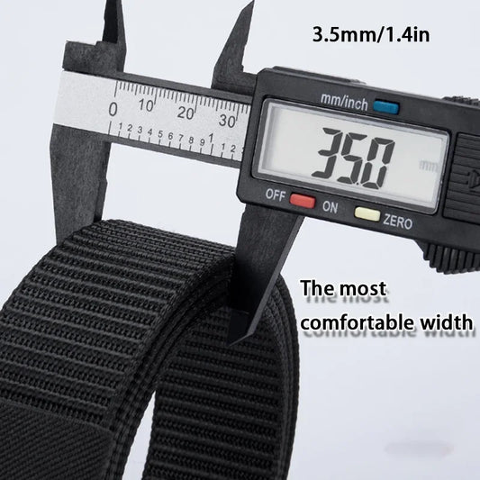 Fashion Men's Belt, Men’s Designer Belts Alloy Automatic Buckle, Canvas Belt, Sports Belt, Large Size 110-160cm Automatic Belt