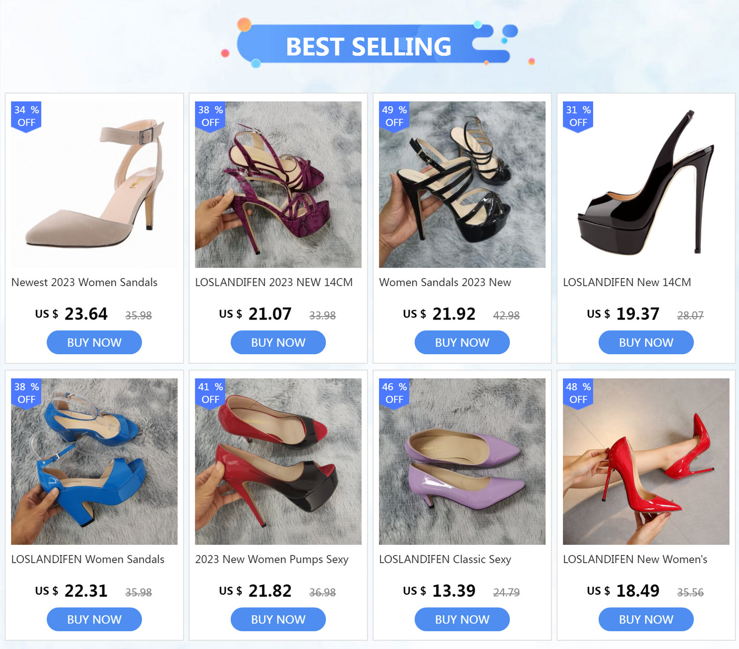 LOSLANDIFEN Women Sandals Summer Colourful Sexy Peep Toe Buckle Strap Sandal Platform Thick High Heels Party Red Wedding Shoes