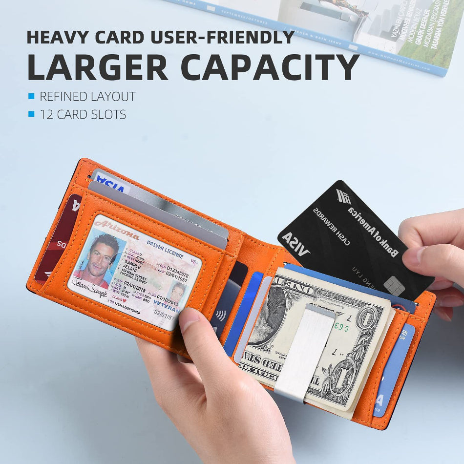 Rfid Microfier Leather Luxury Men Wallets Money Bag Slim Thin Man Card Holder Wallet for Men Short Purse Male Vallet Billfold