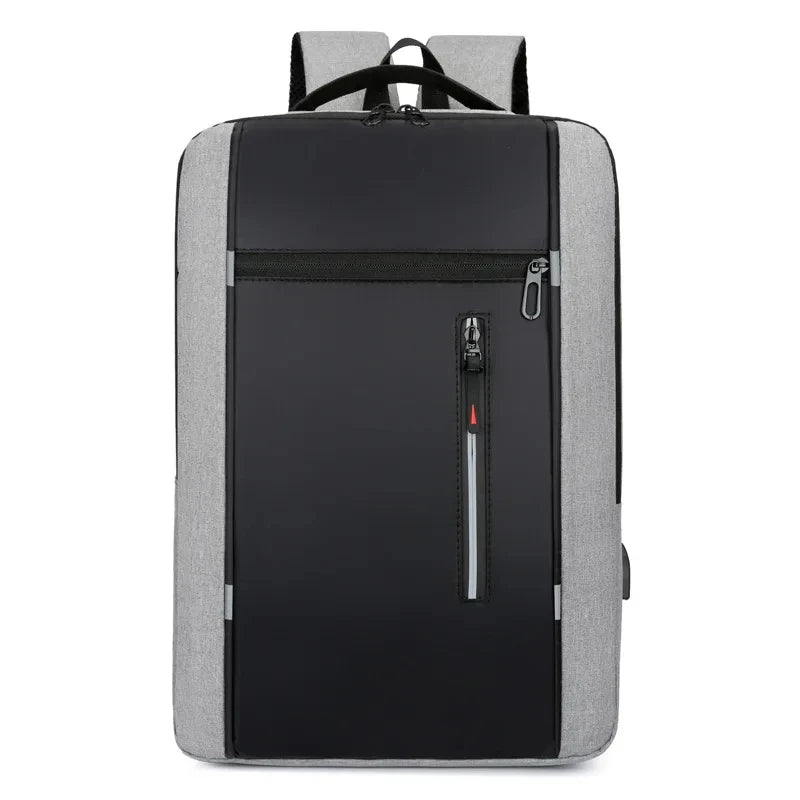 Waterproof Oxford Laptop Backpack for Men 15.6 Inch USB Charging Business Travel School Backpack High Capacity