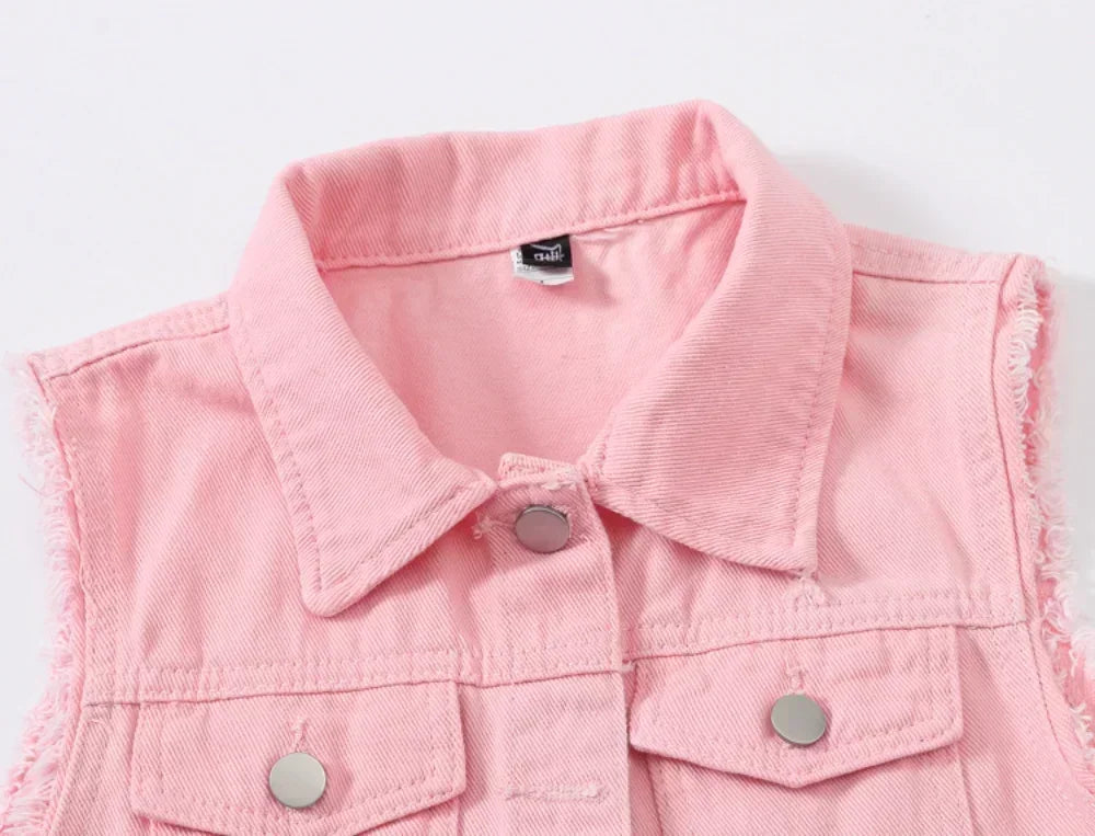 Streetwear Denim Vest for Women