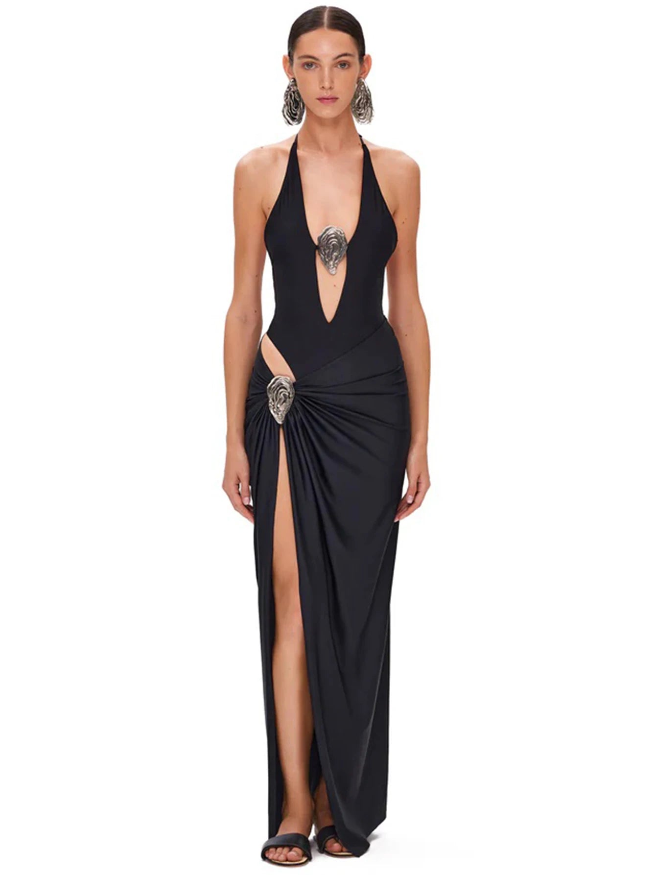 Women Swimsuit with Skirt Backless Swimwear Female Holiday Beachwear