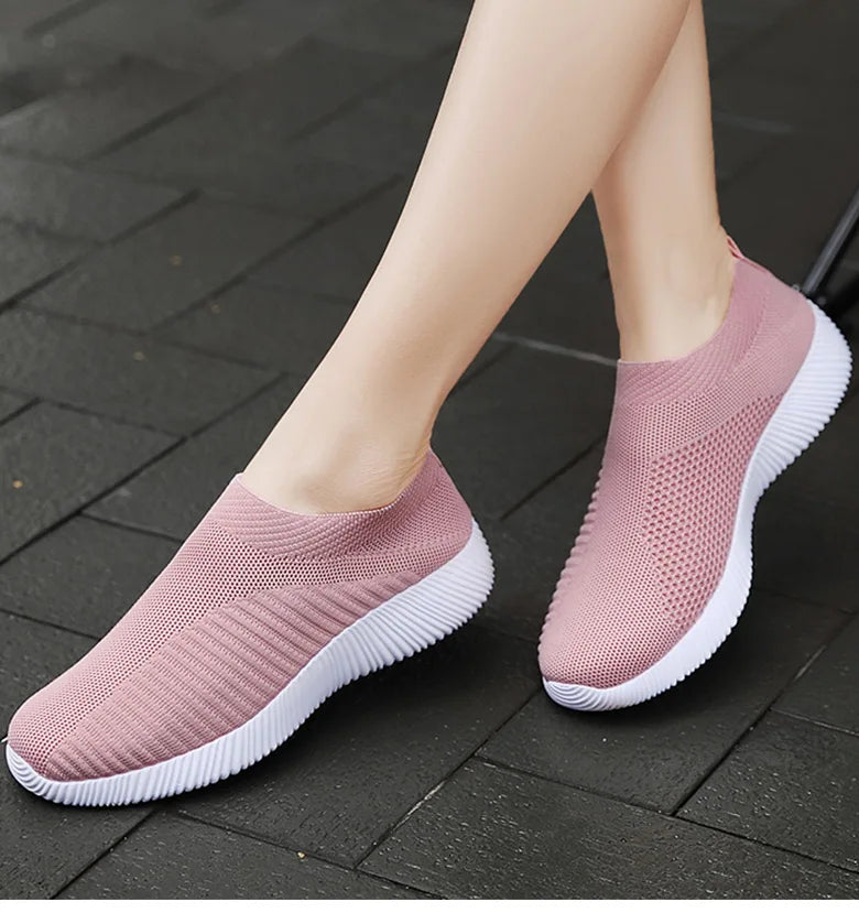 Breathable Flats Elastic Flat Shoes For Women Sneakers