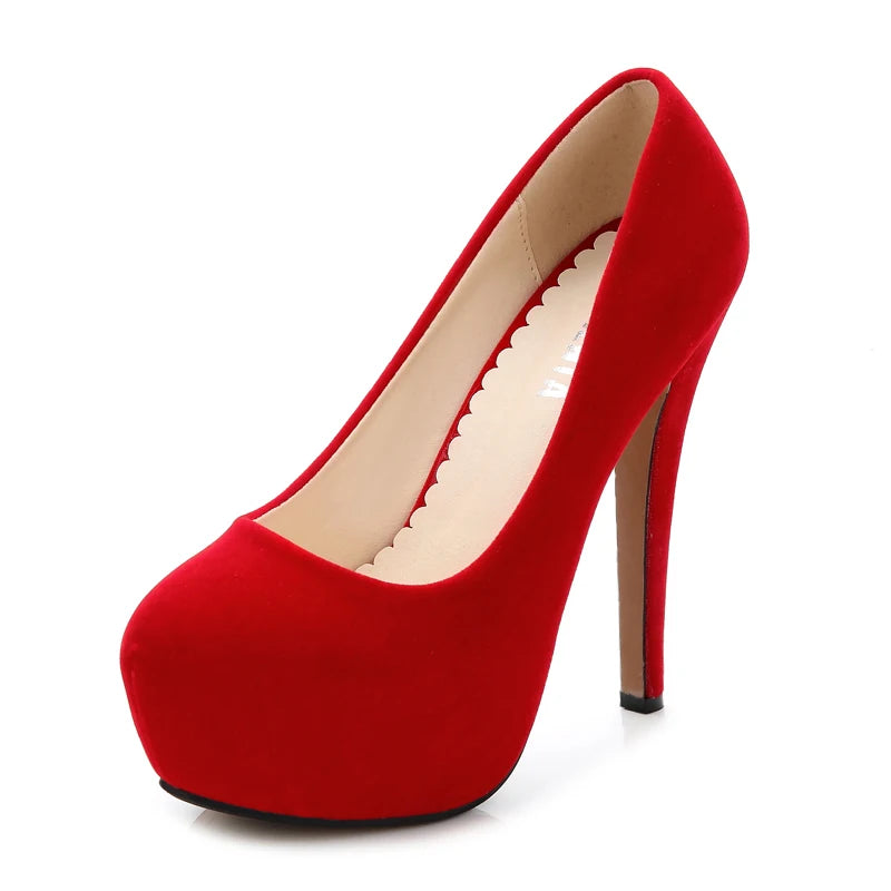Comemore Sexy Platform High Heels Women's Leisure Heel Shoes 14cm Luxury Pumps Stilettos Shoes Footwear Woman 2025 Large Size 46