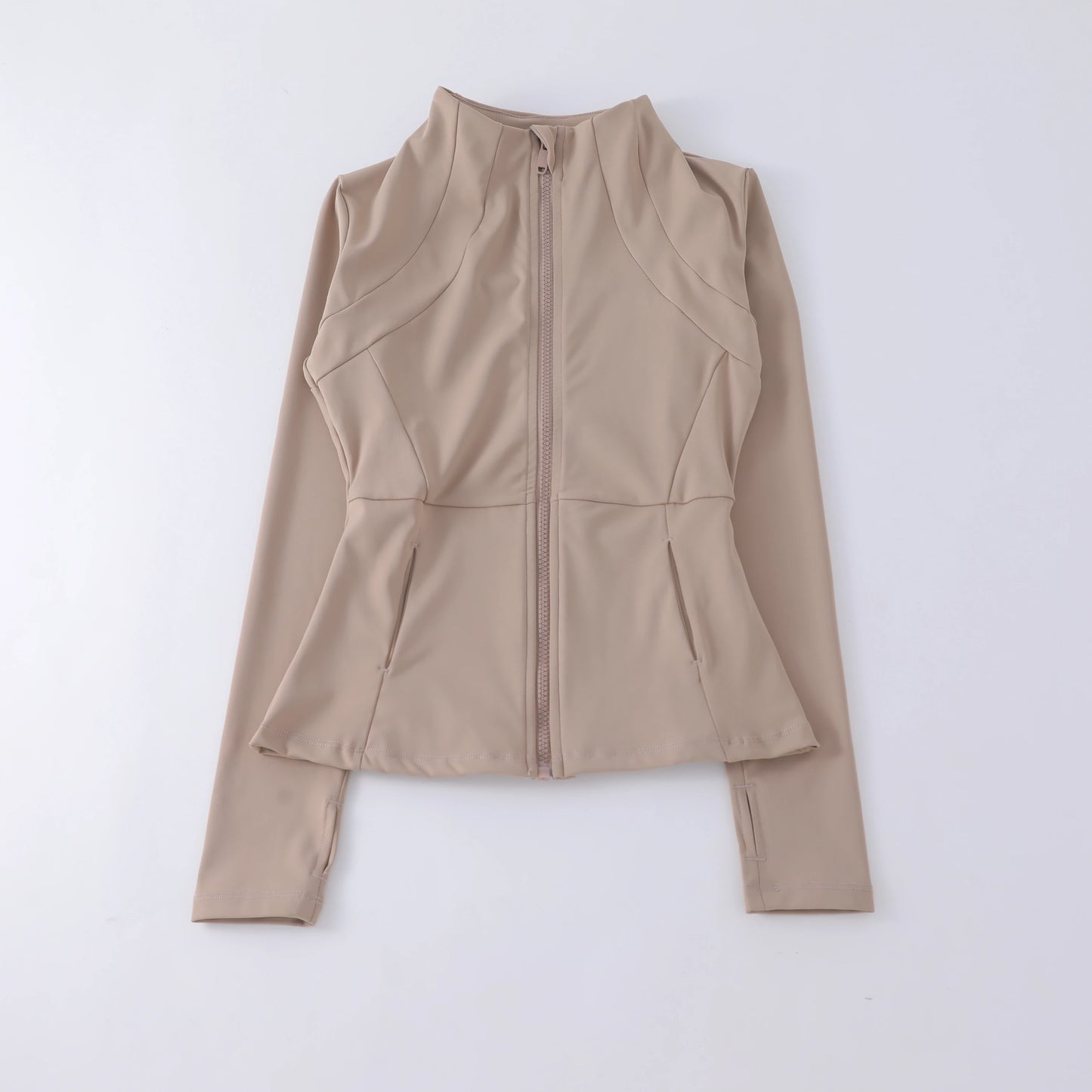 Womens Gym Yoga Wear Zip Up Jackets High Quality Workout Fitness Long Sleeve Yoga Tops Activewear Streetwear