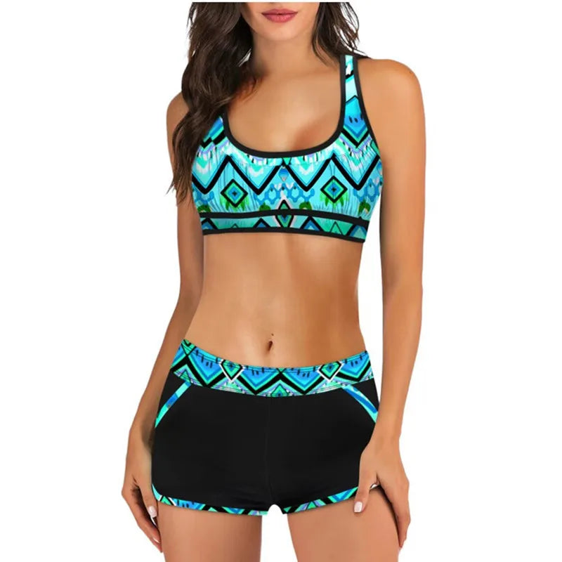 Swimsuit Women Sporty Tankini Sets