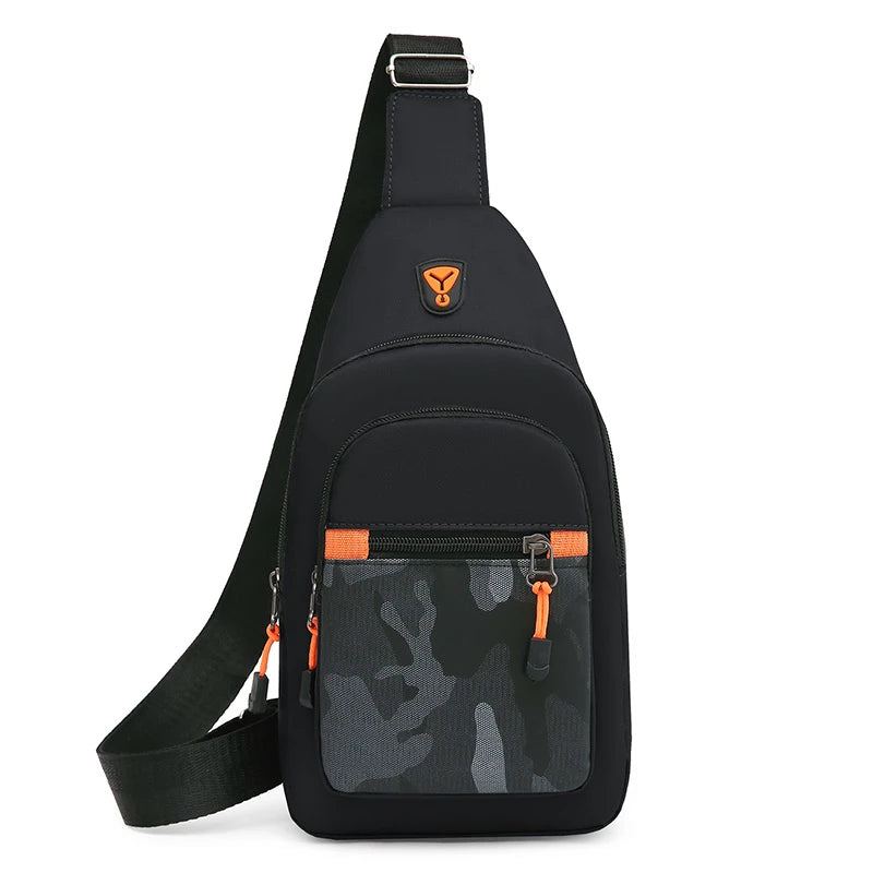 Chest Bag Men's One Shoulder Crossbody Bag Large Capacity Outdoor Sports Leisure Fashion Small Shoulder Bag Backpack Men's
