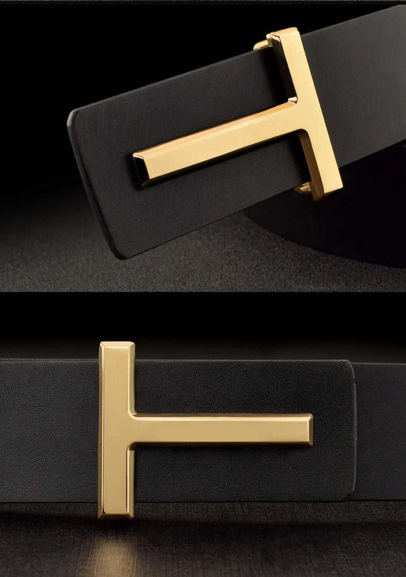 2023 new luxury high quality letter slide buckle designer belts men genuine leather famous brand 3.8cm Cowksin ceinture homme