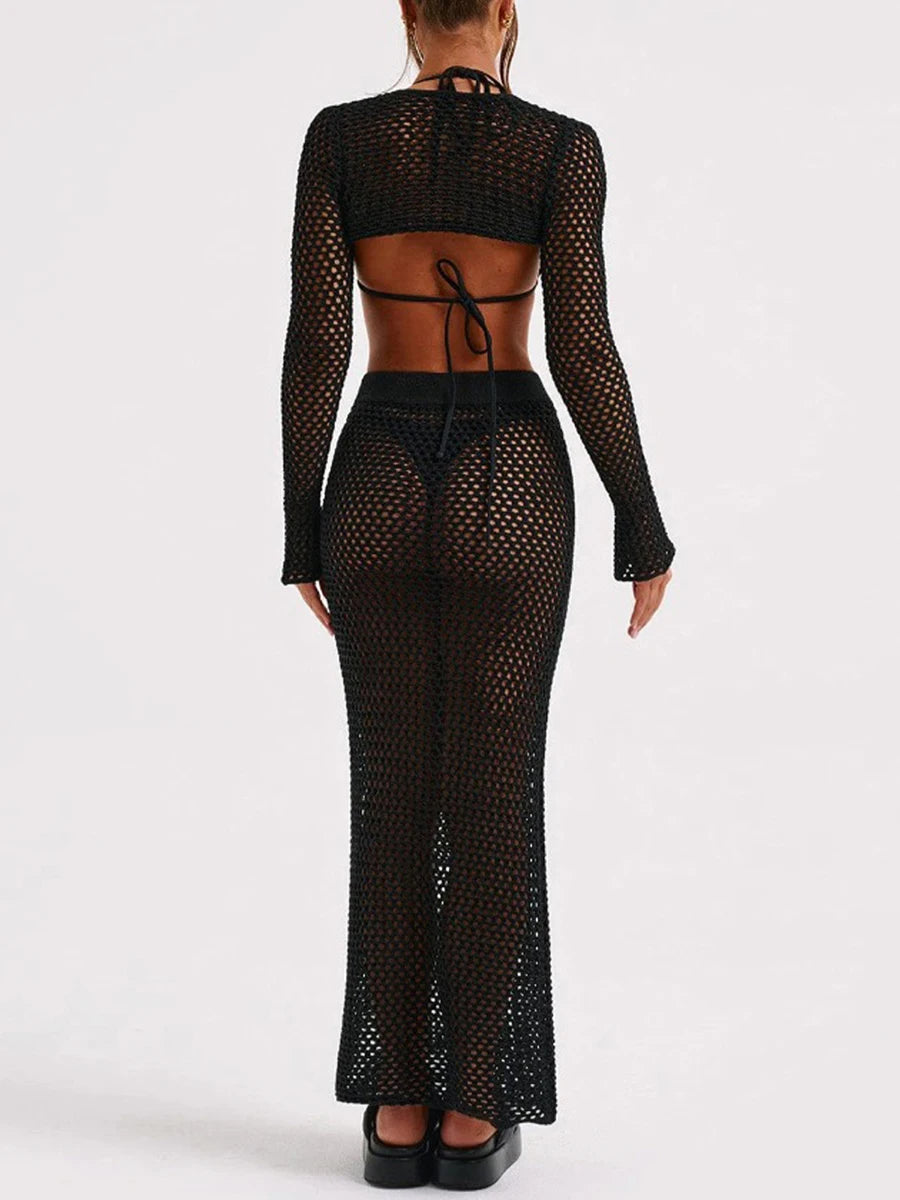 Women 2 Piece Swimsuit Set Beach Cover Up Skirt