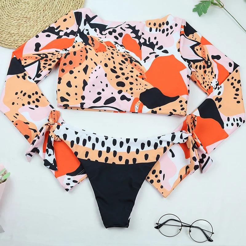 Women Surfing Two Piece Swimsuit