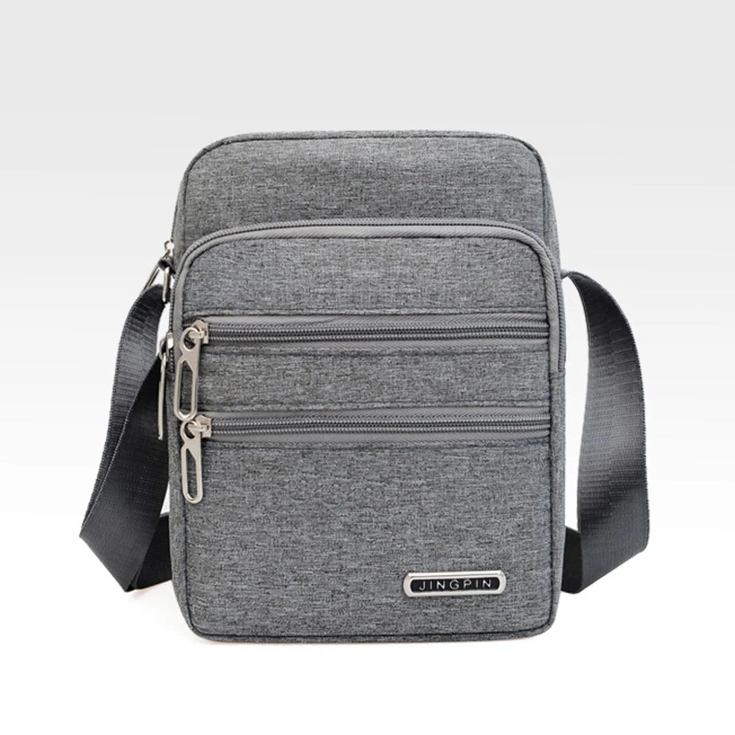 Men's Shoulder Bag Business Leisure Large Capacity Portable Handbag Zipper Multi Layer Waterproof Summer Male's Crossbody Bags